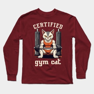 Certified Gym Cat Long Sleeve T-Shirt